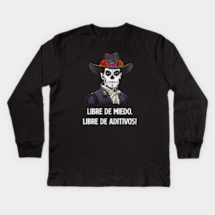 El Patron (White Lettering) Kids Long Sleeve T-Shirt